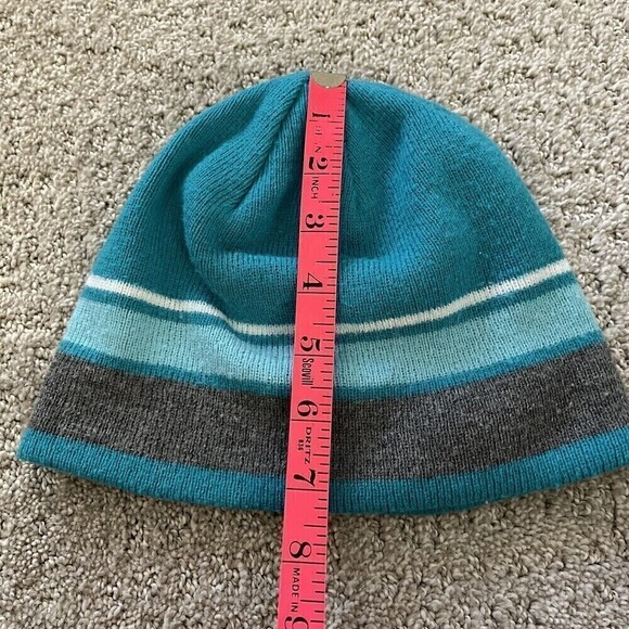 Gerry Turquoise Gray Beanie Hat Boys Girls Snow Winter Outdoor Fall Lightweight - Picture 7 of 7